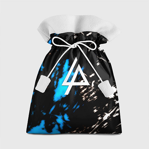 Подарочный мешок Linkin park холодные краски / 3D-принт – фото 1