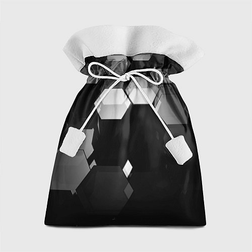 Подарочный мешок Нано соты шестиугольник / 3D-принт – фото 1