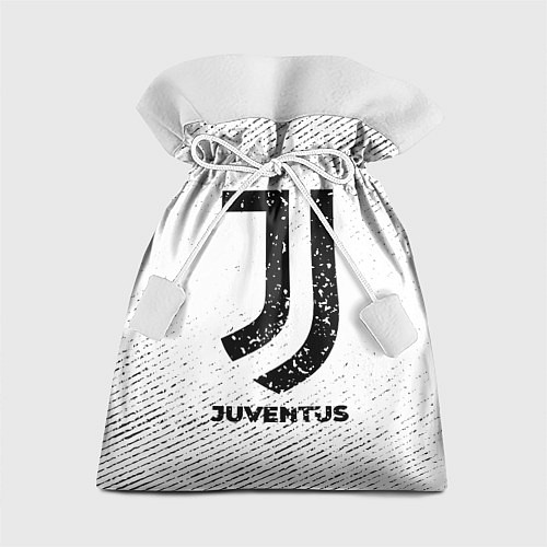 Подарочный мешок Juventus с потертостями на светлом фоне / 3D-принт – фото 1