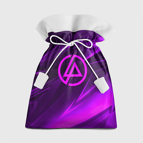 Подарочный мешок Linkin park neon stripes logo / 3D-принт – фото 1