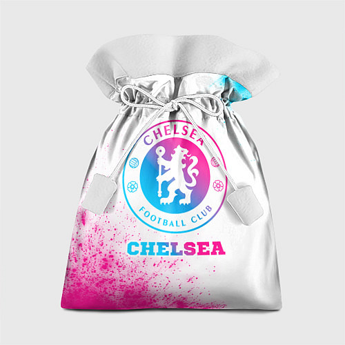 Подарочный мешок Chelsea neon gradient style / 3D-принт – фото 1