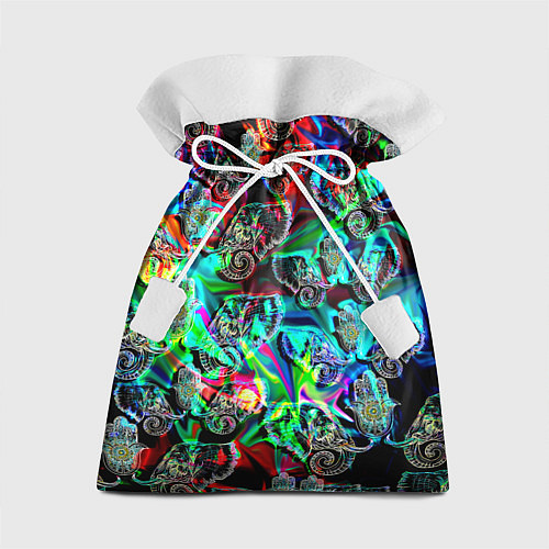 Подарочный мешок Слоники в орнаменте / 3D-принт – фото 1