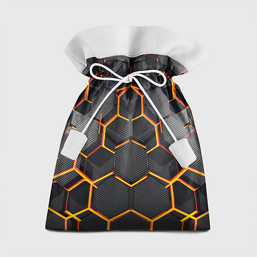 Подарочный мешок Нано соты шестиугольник / 3D-принт – фото 1