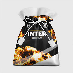 Мешок для подарков Inter legendary sport fire, цвет: 3D-принт