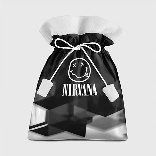 Подарочный мешок Nirvana текстура рок / 3D-принт – фото 1