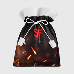 Мешок для подарков Sally face искры огня, цвет: 3D-принт