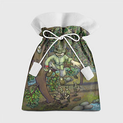 Мешок для подарков Леший-озорник в лесу, цвет: 3D-принт