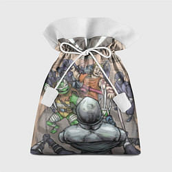 Мешок для подарков Большая драка с ниндзя, цвет: 3D-принт