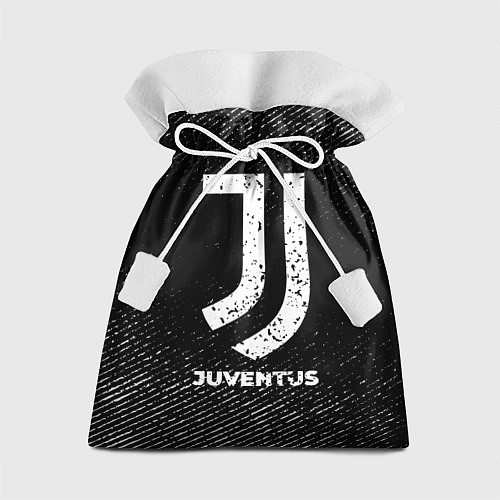 Подарочный мешок Juventus с потертостями на темном фоне / 3D-принт – фото 1