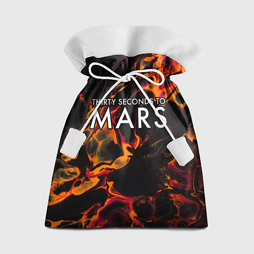 Подарочный мешок Thirty Seconds to Mars red lava / 3D-принт – фото 1