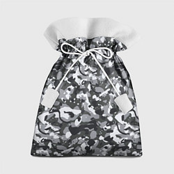 Мешок для подарков Серый пиксельный камуфляж, цвет: 3D-принт