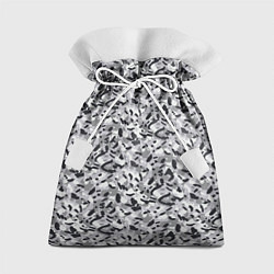 Мешок для подарков Пикселированный городской серый камуфляж, цвет: 3D-принт