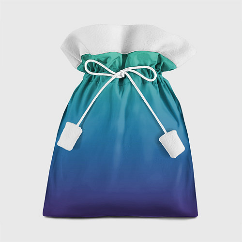 Подарочный мешок Градиент зелёно-фиолетовый / 3D-принт – фото 1