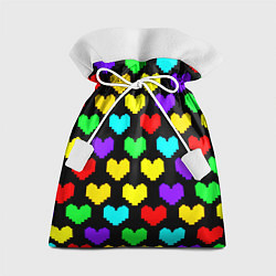Мешок для подарков Undertale heart pattern, цвет: 3D-принт