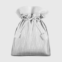 Подарочный мешок Светлый серый волнистые линии