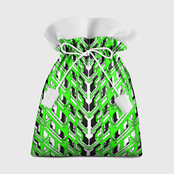 Мешок для подарков Зелёная техно броня, цвет: 3D-принт