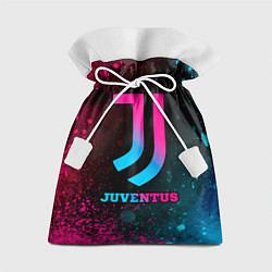 Мешок для подарков Juventus - neon gradient, цвет: 3D-принт