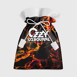 Мешок для подарков Ozzy Osbourne red lava, цвет: 3D-принт