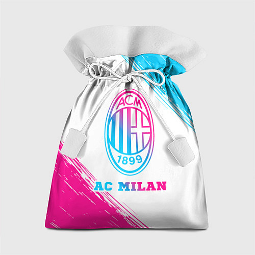 Подарочный мешок AC Milan neon gradient style / 3D-принт – фото 1