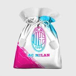 Мешок для подарков AC Milan neon gradient style, цвет: 3D-принт