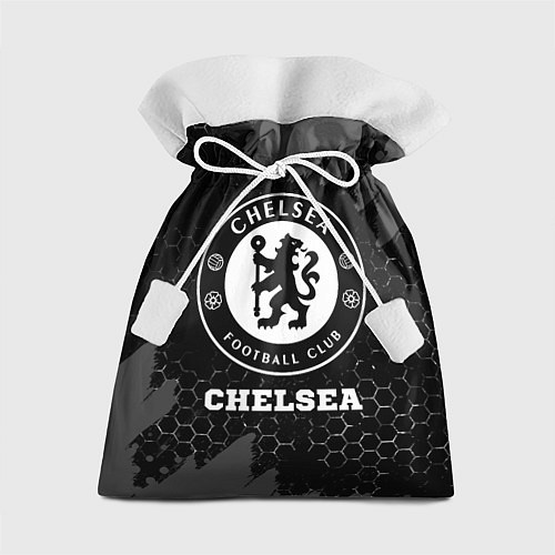 Подарочный мешок Chelsea sport на темном фоне / 3D-принт – фото 1