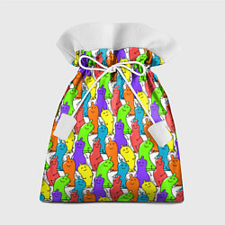 Мешок для подарков Весёлые цветные презервативы, цвет: 3D-принт