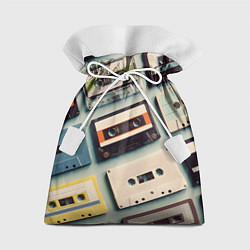 Мешок для подарков Ретро аудио кассеты, цвет: 3D-принт