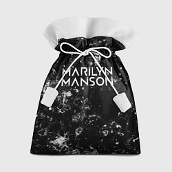 Мешок для подарков Marilyn Manson black ice, цвет: 3D-принт