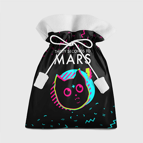 Подарочный мешок Thirty Seconds to Mars - rock star cat / 3D-принт – фото 1