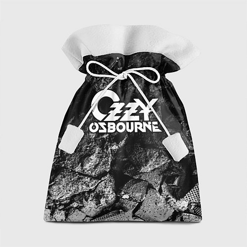 Подарочный мешок Ozzy Osbourne black graphite / 3D-принт – фото 1