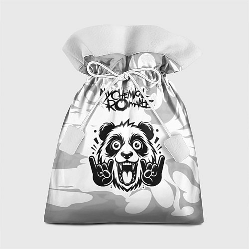 Подарочный мешок My Chemical Romance рок панда на светлом фоне / 3D-принт – фото 1