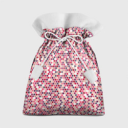 Мешок для подарков Паттерн соты розовый, цвет: 3D-принт