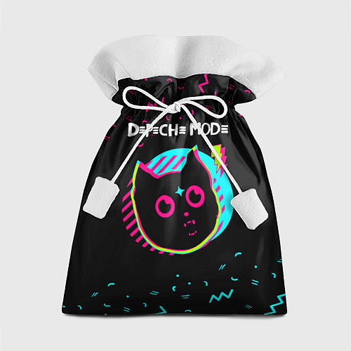Подарочный мешок Depeche Mode - rock star cat / 3D-принт – фото 1