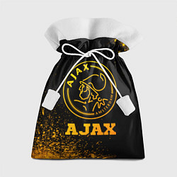 Мешок для подарков Ajax - gold gradient, цвет: 3D-принт