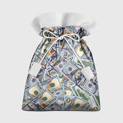 Мешок для подарков Банкноты сто долларов, цвет: 3D-принт