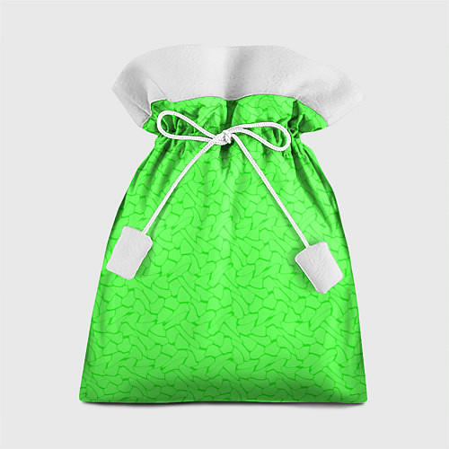 Подарочный мешок Яркий салатовый кислотный / 3D-принт – фото 1