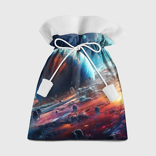 Подарочный мешок Космос фантастическая планета / 3D-принт – фото 1