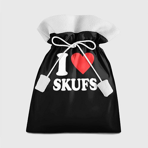 Подарочный мешок I love skufs / 3D-принт – фото 1