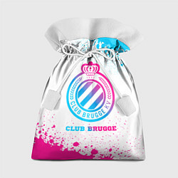 Мешок для подарков Club Brugge neon gradient style, цвет: 3D-принт