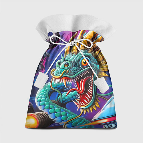 Подарочный мешок Фантастическая космическая композиция с драконом - / 3D-принт – фото 1