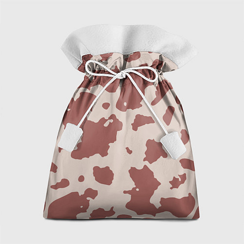 Подарочный мешок Коровий паттерн коричневого цвета / 3D-принт – фото 1