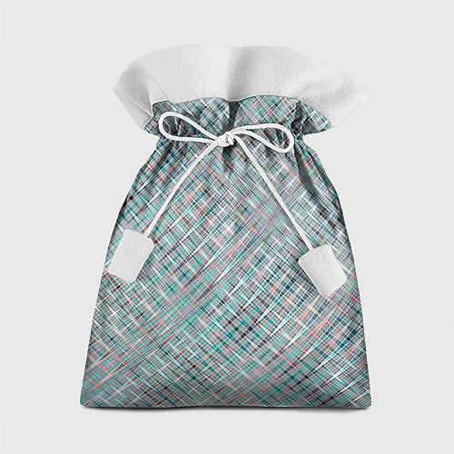 Подарочный мешок Светлый серо-голубой текстурированный / 3D-принт – фото 1