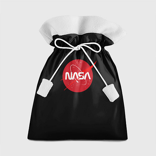 Подарочный мешок Nasa logo red / 3D-принт – фото 1