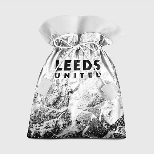 Подарочный мешок Leeds United white graphite / 3D-принт – фото 1