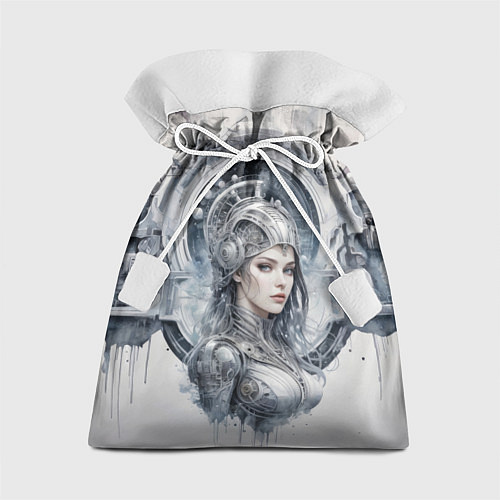 Подарочный мешок Акварельная девушка-андроид / 3D-принт – фото 1