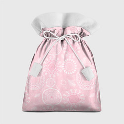 Мешок для подарков Розовый цветочный паттерн, цвет: 3D-принт