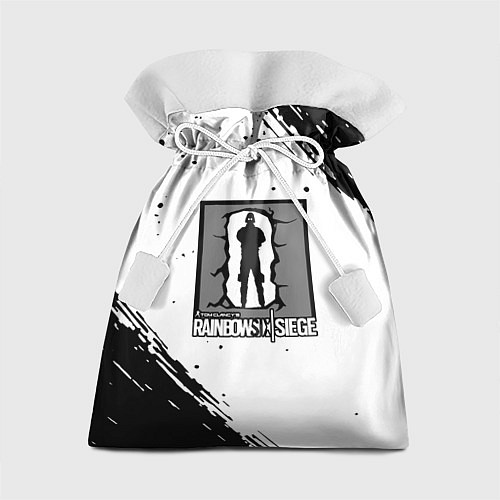 Подарочный мешок Rainbow six текстура лого шутер / 3D-принт – фото 1