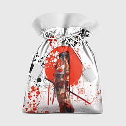 Мешок для подарков Женщина самурай, цвет: 3D-принт
