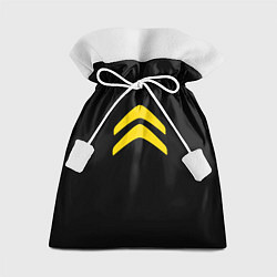 Мешок для подарков Citroen logo yellow, цвет: 3D-принт