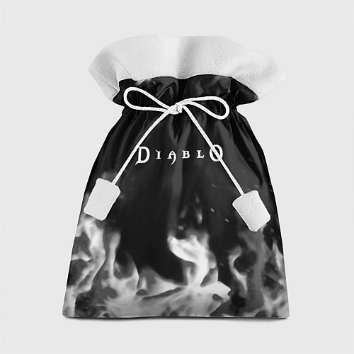 Подарочный мешок Diablo fire black / 3D-принт – фото 1